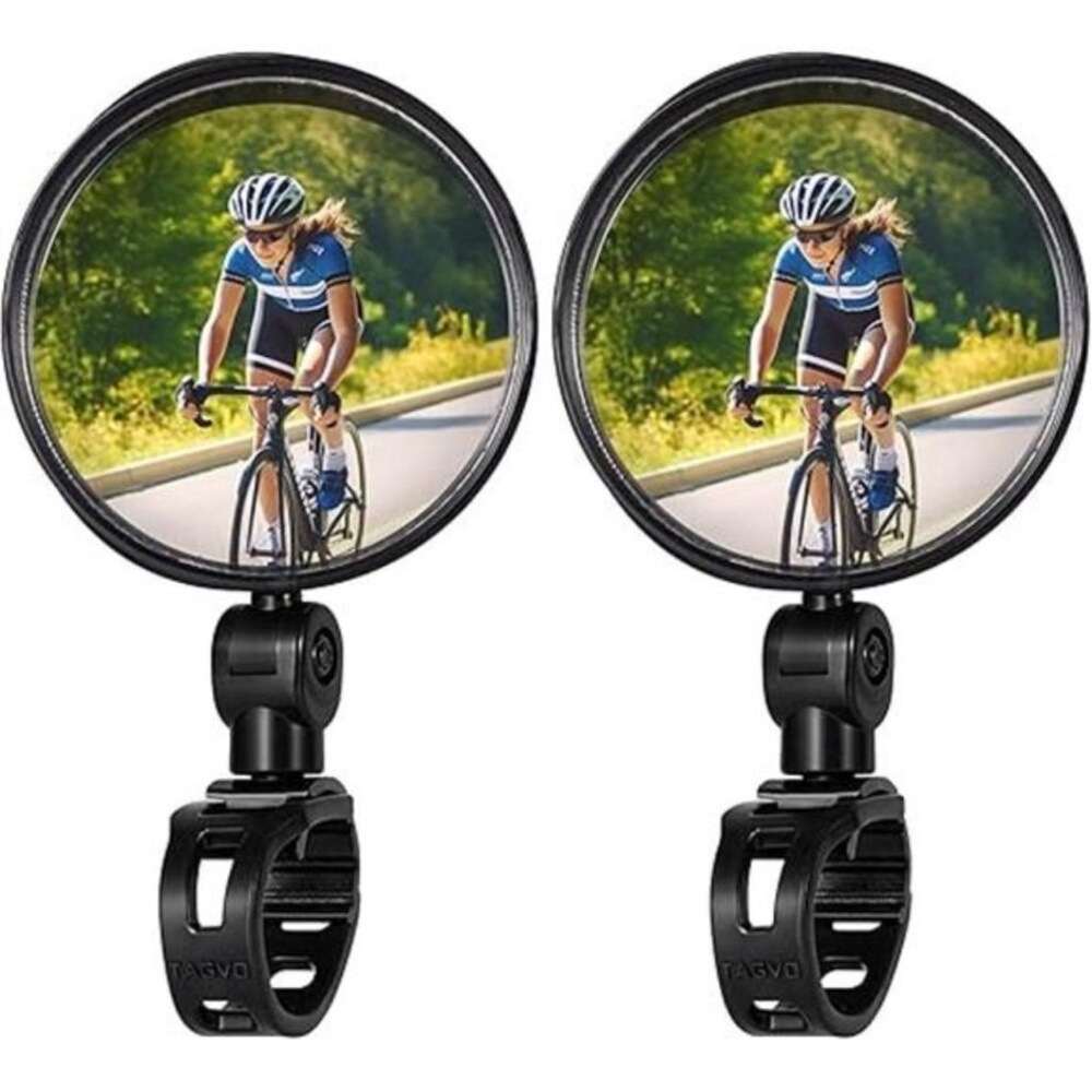 Bike Mirror, Bicycle Cycling Rear View Safe Mirrors, Adjustable Rotatable - Picture 8 of 9